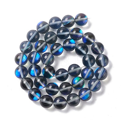 Synthetic Moonstone Beads Strands G-E573-02C-29-1