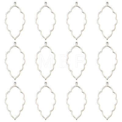 20Pcs Tibetan Style Alloy Open Back Bezel Big Pendants FIND-YW0010-01-1