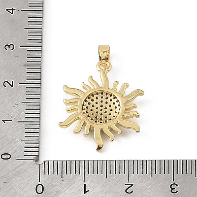 Brass & Rhinestone Pendants RB-CBA4B36-02G-01-1