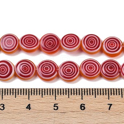 Handmade Lampwork Beads Strands LK-R004-50F-1