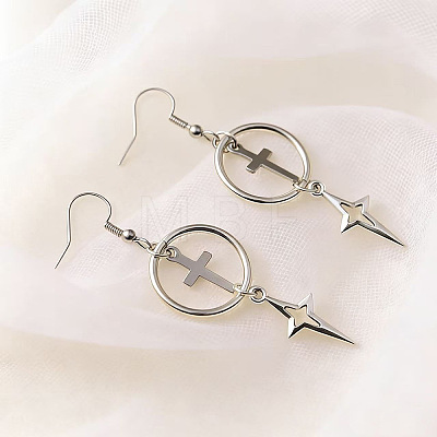 Zinc Alloy Dangle Earrings WGD9300-01-1