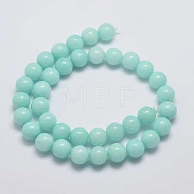 Natural & Dyed Malaysia Jade Bead Strands G-A146-4mm-B-1