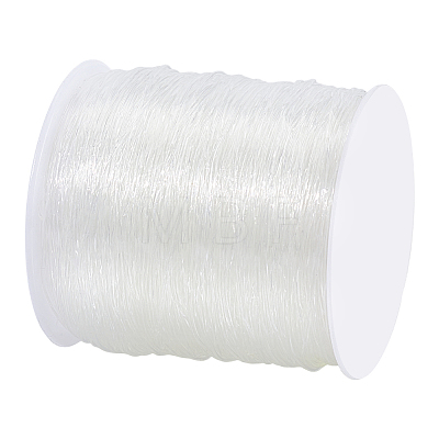 0.8mm Crystal Polyester Threads Transparent Jewelry Bracelet Beading Wire Cords EW-PH0001-0.8mm-02-1