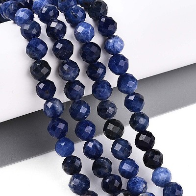 Natural Sodalite Beads Strands G-S345-6mm-26-1