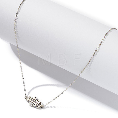 925 Sterling Silver Cable Chain Necklaces NJEW-L116-03P-1