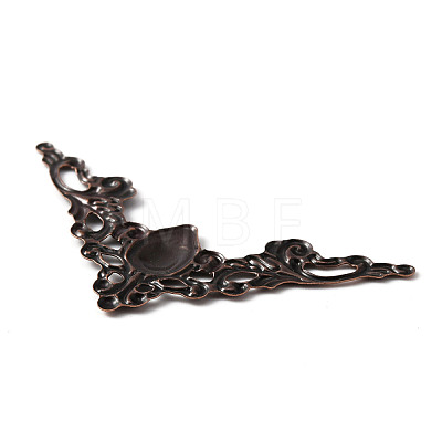 Tibetan Style Iron Filigree Joiners FIND-WH0036-51R-1