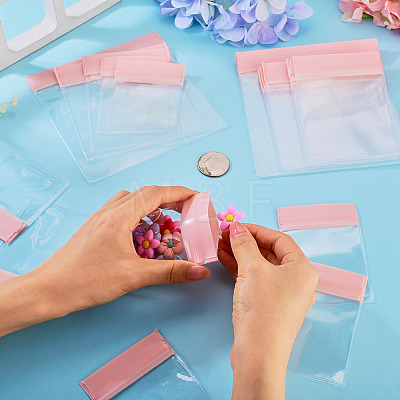 45Pcs 5 Styles Transparent EVA Jewelry Resealable Bags ABAG-TA0002-30-1