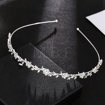 Iron with Rhinestone Hair Bands for Girl PW-WG77244-01-1