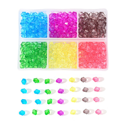 Transparent Acrylic Beads TACR-YW0001-6MM-02-1