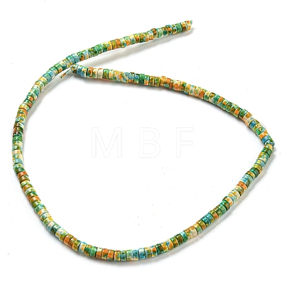 Baking Paint Synthetic Turquoise Beads Strands G-H060-02A-02-1