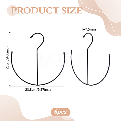 Iron S-Shaped Shoe Hanger AJEW-WH0643-003-1