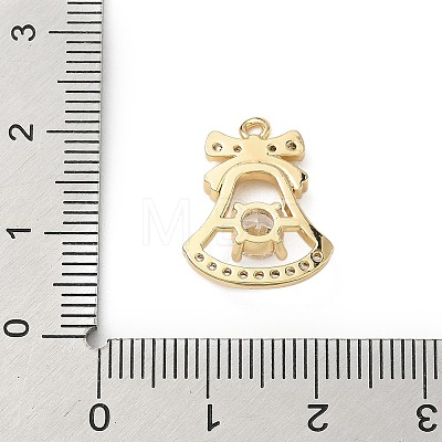 Brass Micro Pave Cubic Zirconia Pendants KK-H521-02C-G-1