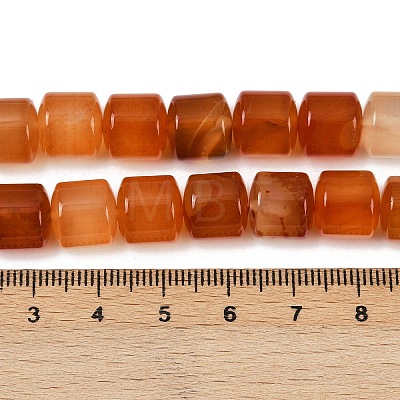 Natural Red Agate Beads Strands G-G275-D06-10x10mm-1