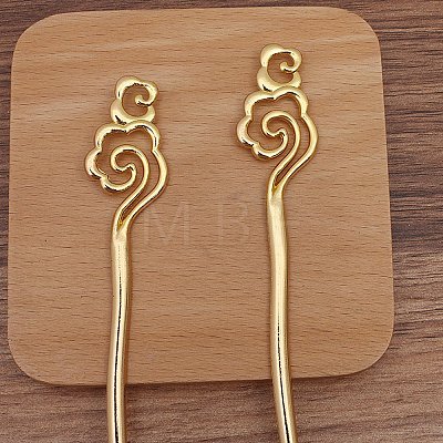 Ancient Style Alloy Hair Stick Finding PW-WGD1451-02-1