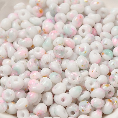 Baking Paint Glass Seed Beads SEED-F006-01A-14-1