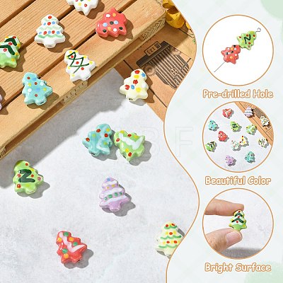 16Pcs 16 Colors Handmade Porcelain Beads PORC-CJ0001-13-1