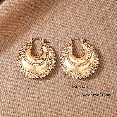 Alloy Hoop Earrings FS-WGDE27E-01-1
