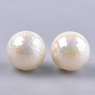 Acrylic Imitation Pearl Beads OACR-S024-15-14mm-1