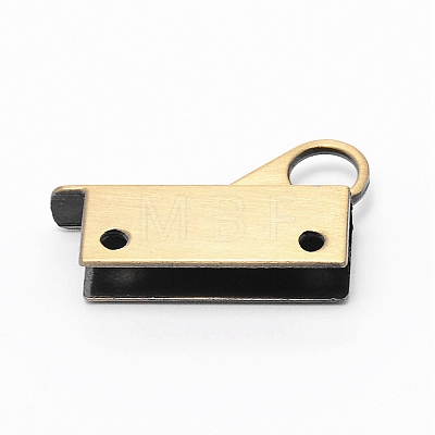 Zinc Alloy Bag Lock Catch Clasps PALLOY-WH0088-12AB-1