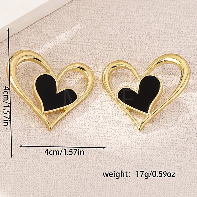 Zinc Alloy Acrylic Stud Earrings FS-WGDBD25-01-1