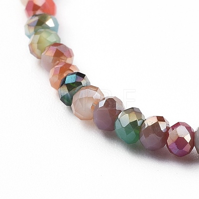 Faceted Glass Beaded Necklaces NJEW-JN02553-1