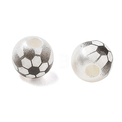 Sports Printed ABS Plastic Beads PL-CBA1C22-05-1