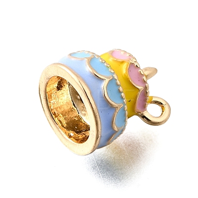 Zinc Alloy Enamel Charms FIND-U029-01G-11-1