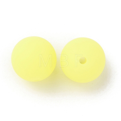 Luminous Round Food Grade Silicone Beads SIL-TAC0007-04D-1