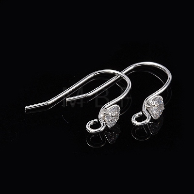 925 Sterling Silver Earring Hooks STER-S002-52-1