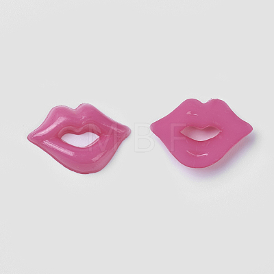 Acrylic Lip Shaped Cabochons X-BUTT-E024-A-M-1