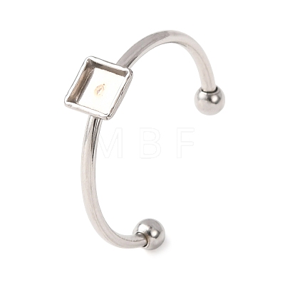 304 Stainless Steel Cuff Rings Components SA-CBA8B85-10A-P-1