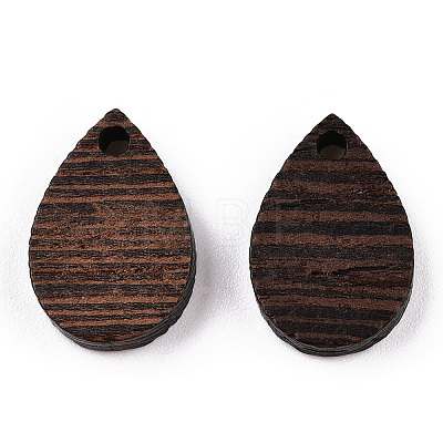 Natural Wenge Wood Pendants WOOD-T023-28A-01-1