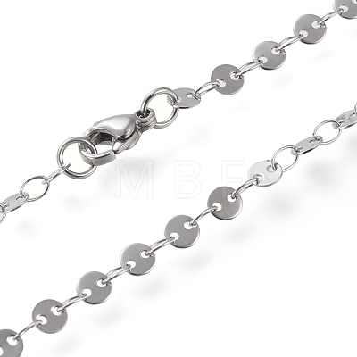 304 Stainless Steel Link Chain Necklaces STAS-I156-27A-P-1