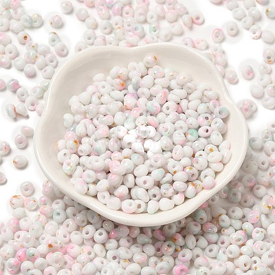 Baking Paint Glass Seed Beads SEED-F006-01A-14-1