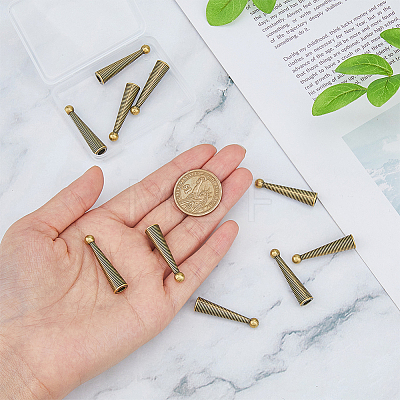 10Pcs Alloy Cord Ends FIND-FH0009-40AB-1