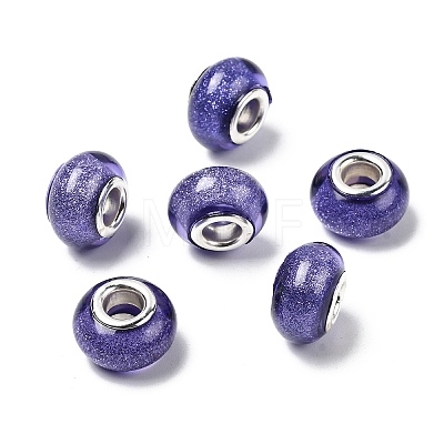Large Hole Resin European Beads OPDL-R118-13B-1