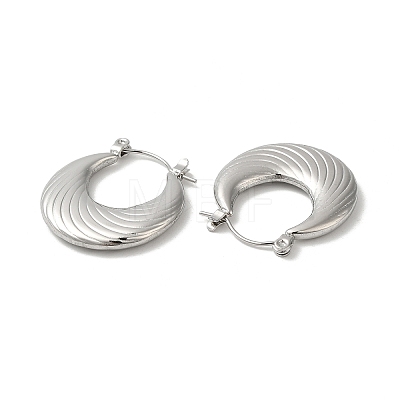 304 Stainless Steel Hoop Earrings for Women EJEW-Z026-19P-1