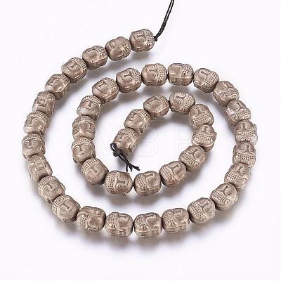 Electroplate Non-magnetic Synthetic Hematite Bead Strands G-P277-10G-1