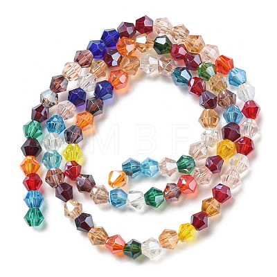 Transparent Electroplate Glass Beads Strands LS-EGLA-A039-T4mm-A29-1