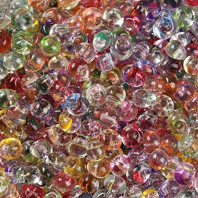 6/0 Spray Paint Glass Seed Beads SEED-H003-11H-1