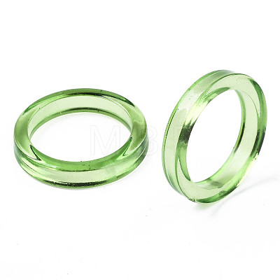 Transparent Acrylic Finger Rings RJEW-T010-02C-1