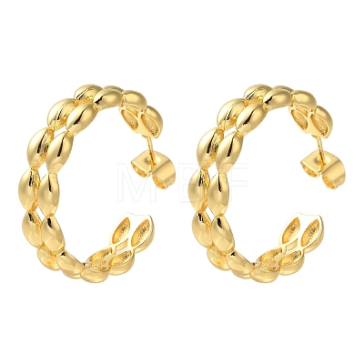 Brass Stud Earrings for Women EJEW-Z067-02G-1