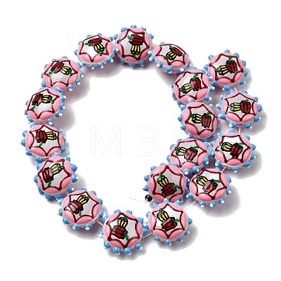 Baking Paint Glass Enamel Beads LAMP-K039-34G-1