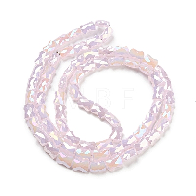 AB Color Plate Glass Beads Strands EGLA-P051-06B-C01-1