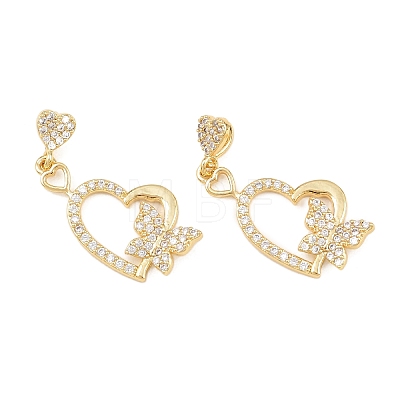 Brass Micro Pave Cubic Zirconia Pendants LS-KK-I475-05G-06-1
