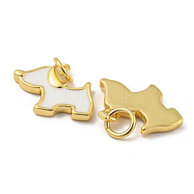 Brass Enamel Charms KK-E093-01G-01-1