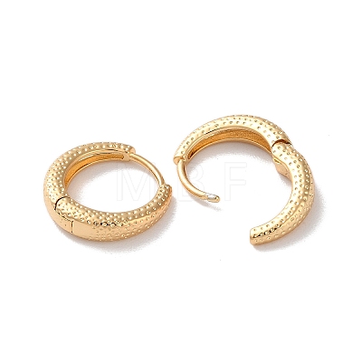 Texture Rings Brass Hoop Earrings for Women EJEW-B056-02G-03-1