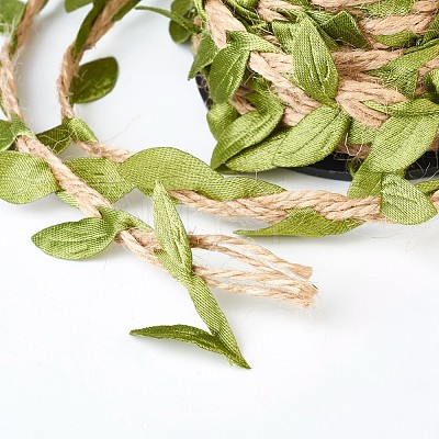Leaf Trim Ribbon OCOR-WH0022-01-1