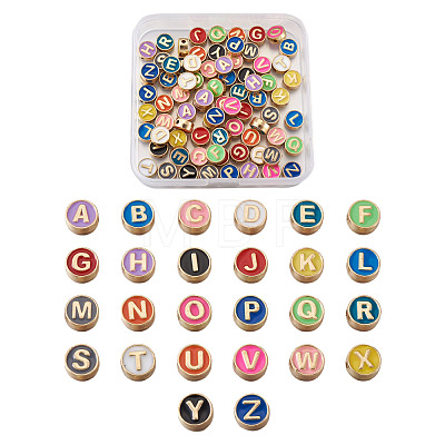 Alloy Enamel Spacer Beads ENAM-FW0001-001-NR-1