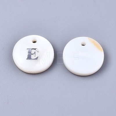 Natural Freshwater Shell Pendants SHEL-Q018-01A-E-P-1